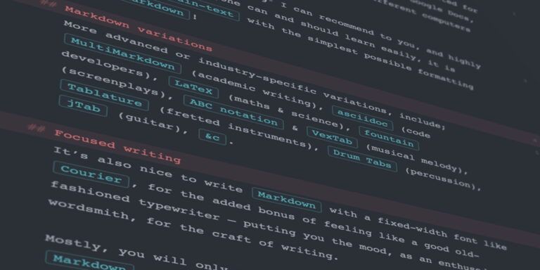 Markdown: Why you should learn is, and use Plain Text files #